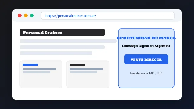 Modelo de aplicación comercial y proyectos digitales para personaltrainer.com.ar